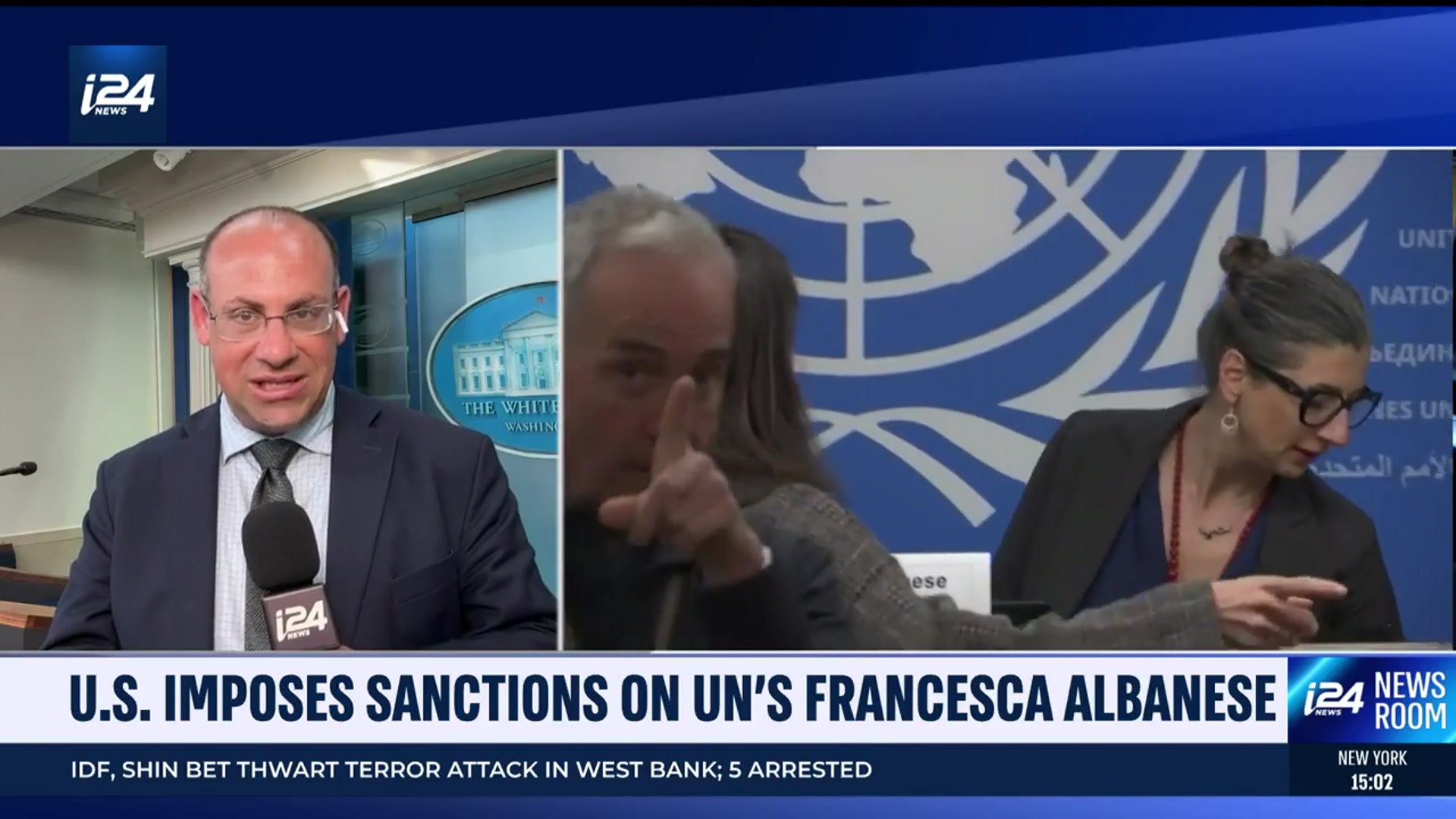 'Video thumbnail for U.S. imposes sanctions on UN's Francesca Albanese'