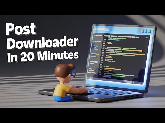 Video thumbnail for I Built an Instagram & Twitter Post Downloader in 20 Minutes (Node.js Express Tutorial)