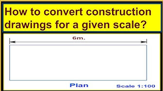 'Video thumbnail for How to convert construction drawings for a given scale?/Construction plan for the required scale.'