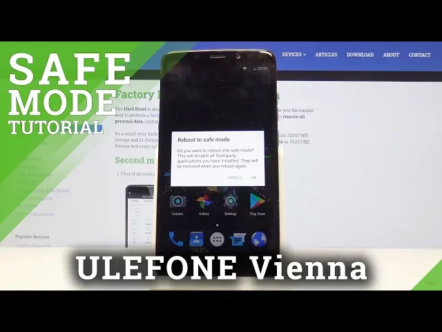 Video thumbnail for Safe Mode in ULEFONE Vienna – Diagnostic Mode