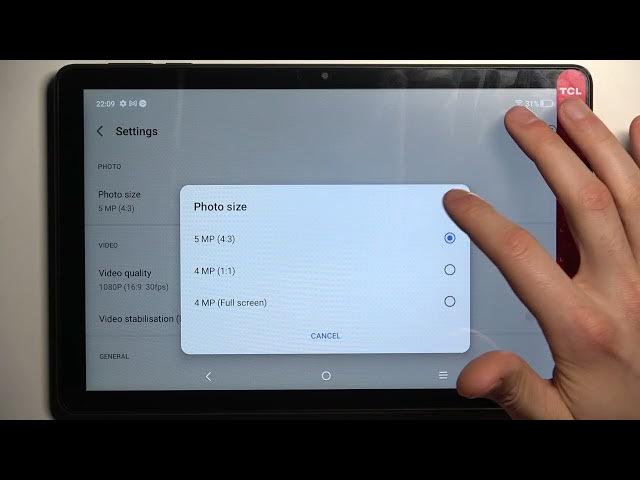 Video thumbnail for TCL TAB 10 - How To Change Camera Picture Size