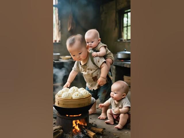 Video thumbnail for Responsible Baby Carries 2 Toddlers on Back | Funny & Cute AI Animation  #cute #babyanimad