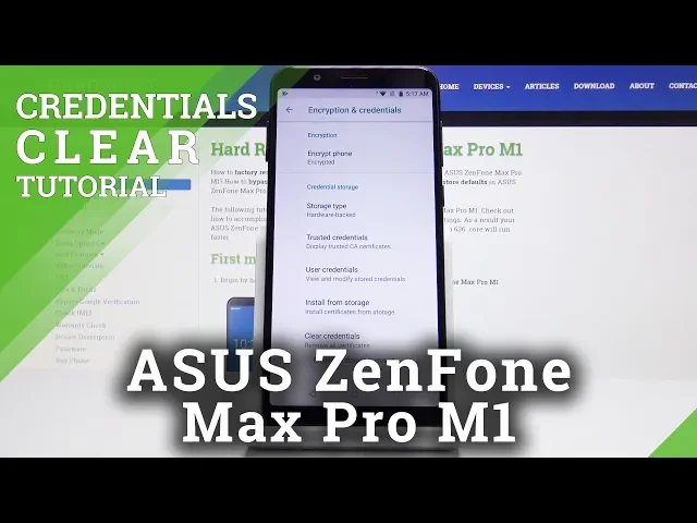 Video thumbnail for Clear Credentials in ASUS ZenFone Max Pro M1 - Erase All Licenses