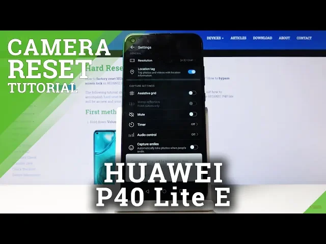 Video thumbnail for How to Reset Camera Settings in HUAWEI P40 Lite E – Fix Camera Problems