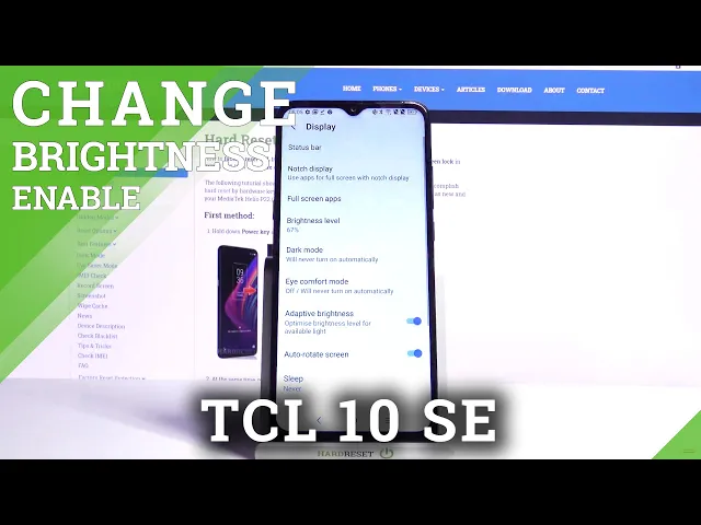 Video thumbnail for Activate Adaptive Brightness Option & Adjust Phone Brightness - TCL 10 SE