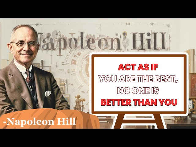 Video thumbnail for ACT AS IF YOU ARE THE BEST, NO ONE IS BETTER THAN YOU | Napoleon Hill Classes