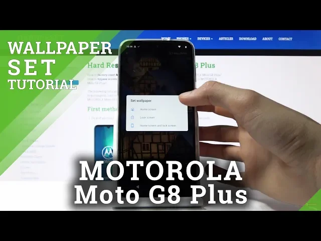 Video thumbnail for How to Change Wallpaper in MOTOROLA Moto G8 Plus – Refresh Display
