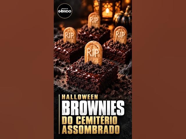 Video thumbnail for 🪦🍫 Brownies do Cemitério Assombrado #ReceitasDoGordo #BrowniesDeHalloween #ReceitasDeHalloween