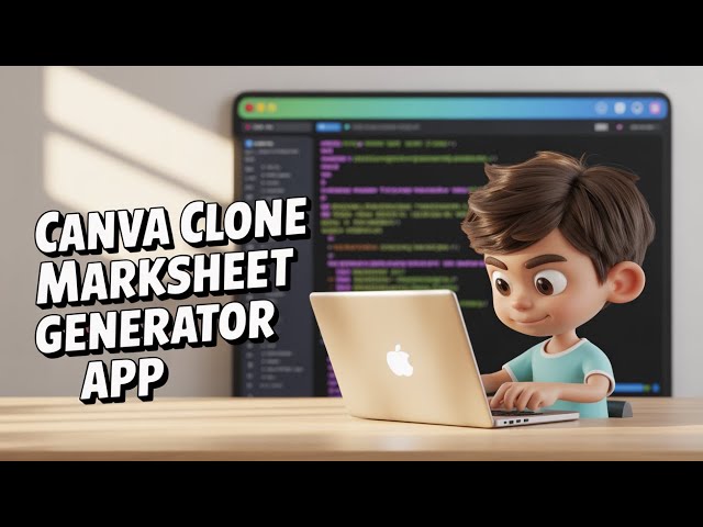Video thumbnail for Build a Canva Clone School & College Marksheet Generator Web App in Browser Using HTML CSS & JS