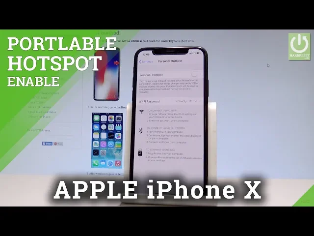 Video thumbnail for APPLE iPhone X PORTABLE HOTSPOT / Mobile Hotspot / Share Wi-Fi