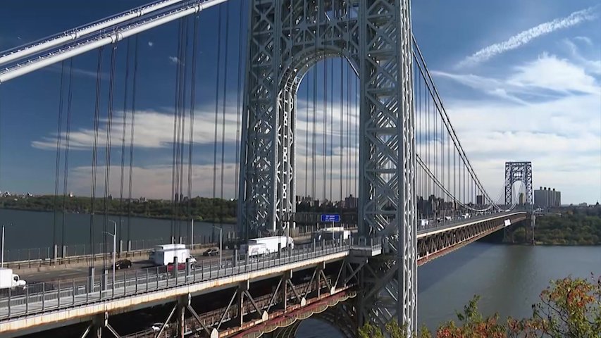 Video thumbnail for Spanning the Hudson River for the last 95 years, the George Washington Bridge is undergoing a major restoration