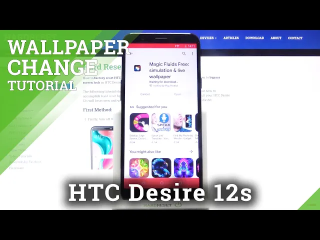Video thumbnail for How to Download Animated Wallpaper in HTC Desire 12s? Magic Fluids Free App