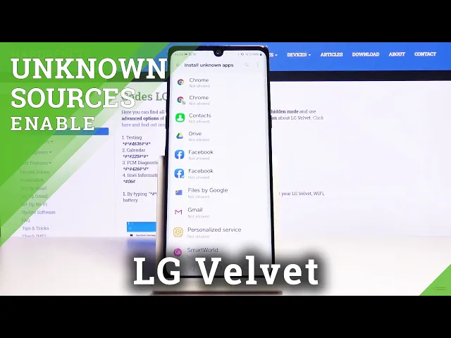 Video thumbnail for How to Activate Unknown Sources in LG Velvet – Allow App Installation