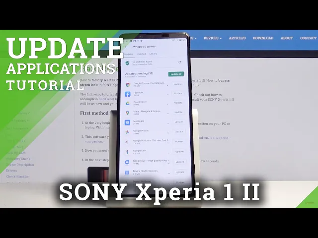 Video thumbnail for How to Update Apps in SONY Xperia 1 II – Newest App Version