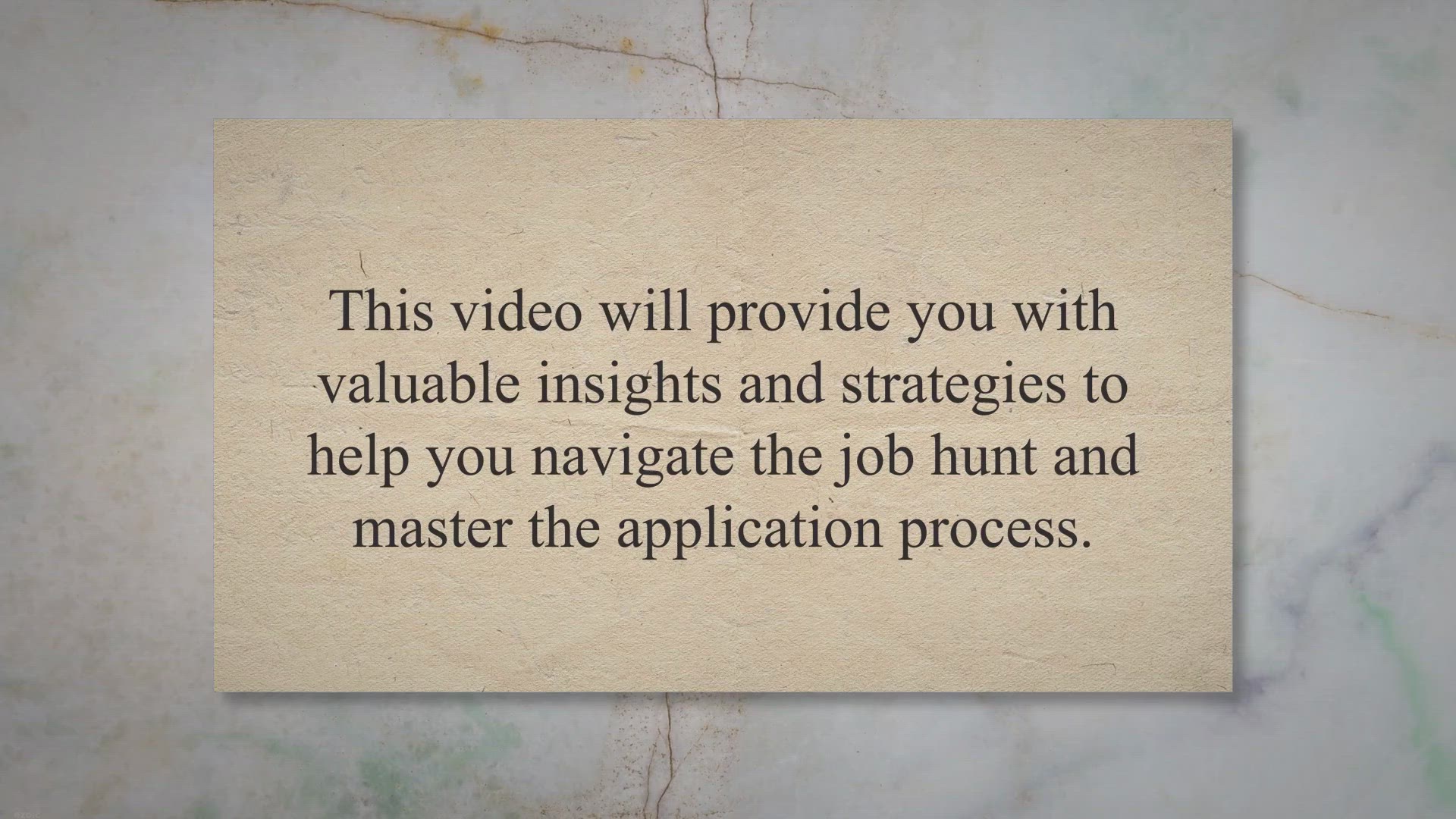 Video thumbnail for Unlocking Success: Mastering the Job Hunt and Nailing Applications