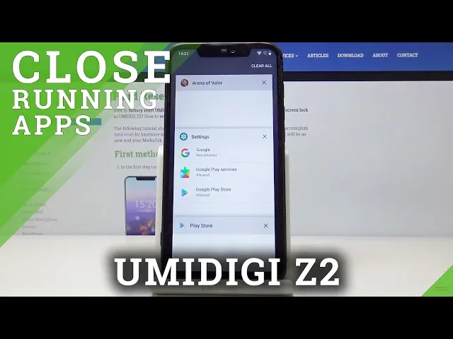 Video thumbnail for How to Close Running Apps on UMIDIGI Z2