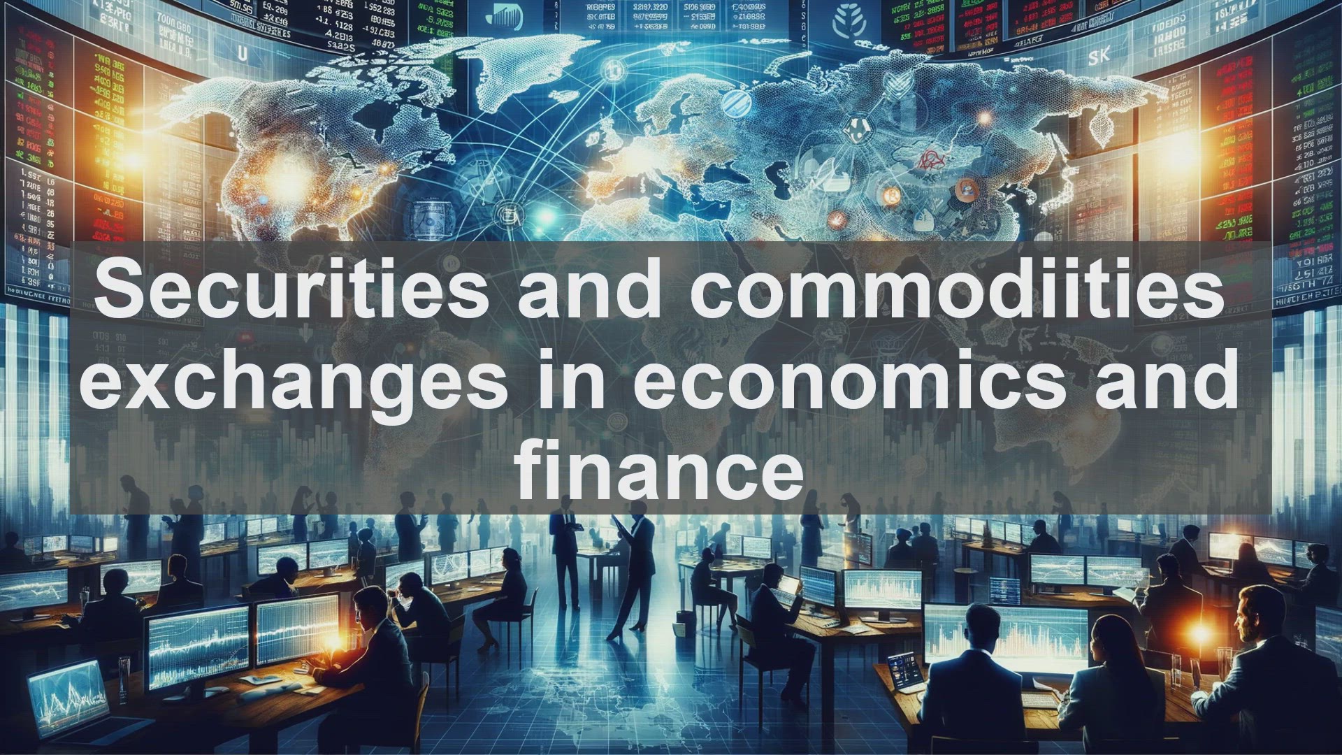 'Video thumbnail for Securities and commodiities exchanges in economics and finance'