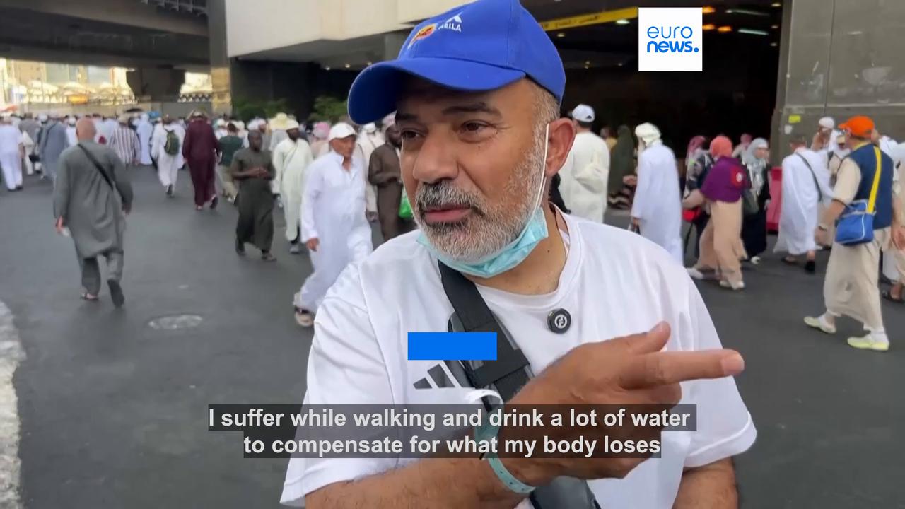 Video thumbnail for More than 1.5m Muslim pilgrims begin hajj as Iran peace deal hangs in the balance