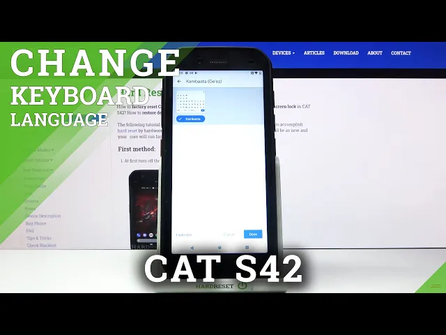 Video thumbnail for How to Change Keyboard Language in CAT S42 – Set Up Keyboard Language