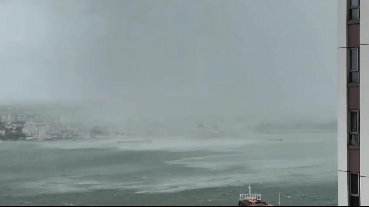Video thumbnail for China: Lightning and waves strike China’s coast before Typhoon Bavi landfall.