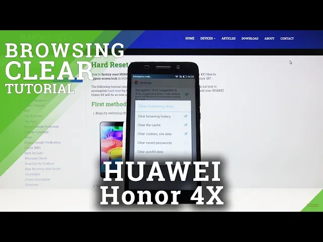 Video thumbnail for How to Clear Browser in HUAWEI Honor 4X – Wipe Browsing Data