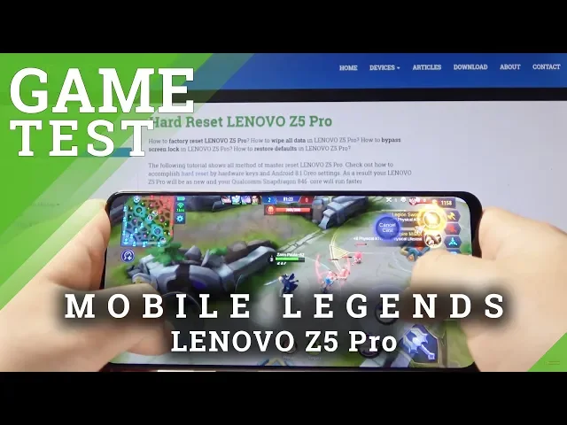 Video thumbnail for LENOVO Z5 Pro Mobile Legends - FPS Checkup / GamePlay / Settings