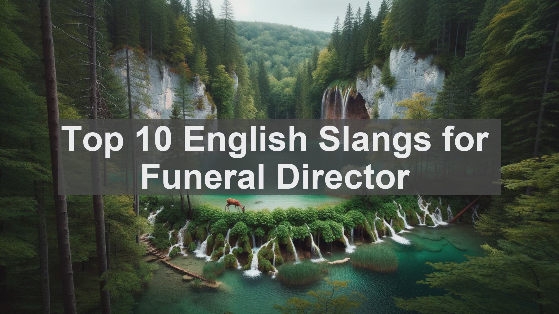 'Video thumbnail for Top 10 English Slangs for Funeral Director'