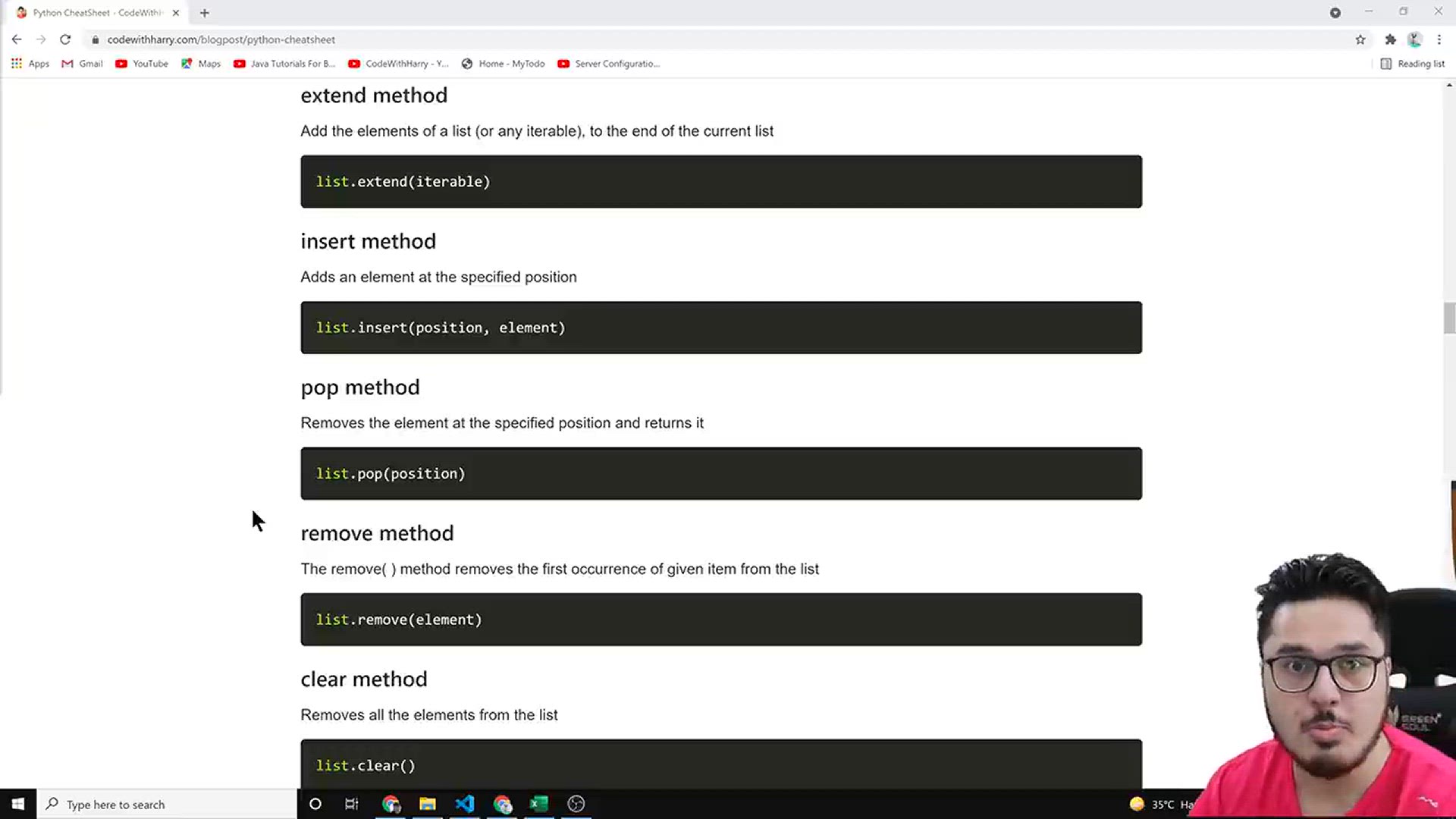 'Video thumbnail for Python Cheatsheet 🧾 for Beginners 🔥🔥'