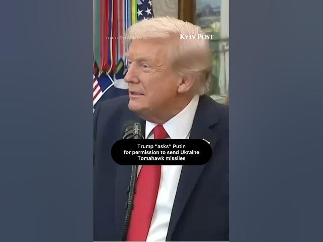 Video thumbnail for Trump “asks” Putin for permission to send Ukraine Tomahawk missiles
