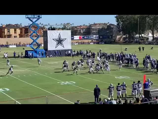 Video thumbnail for law nation sports: dallas cowboys football highlights - mini ezekiel elliott!