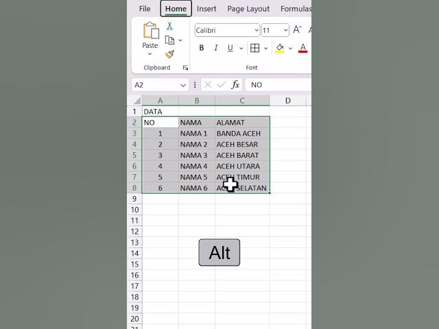 Video thumbnail for CARA CEPAT MEMBUAT TABEL DI EXCEL | Shorcut Excel
