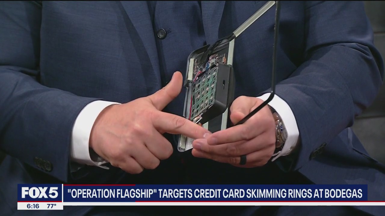 Video thumbnail for NYPD, FBI 'Operation flagship' targets credit card skimming