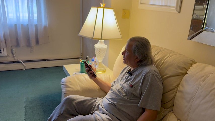 Video thumbnail for He lost his eyesight, but not his vision: New Jersey artist uses AI to create again