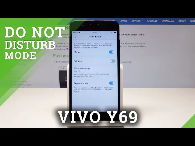Video thumbnail for How to Enable Do Not Disturb Mode in VIVO Y69 - Mute Sounds
