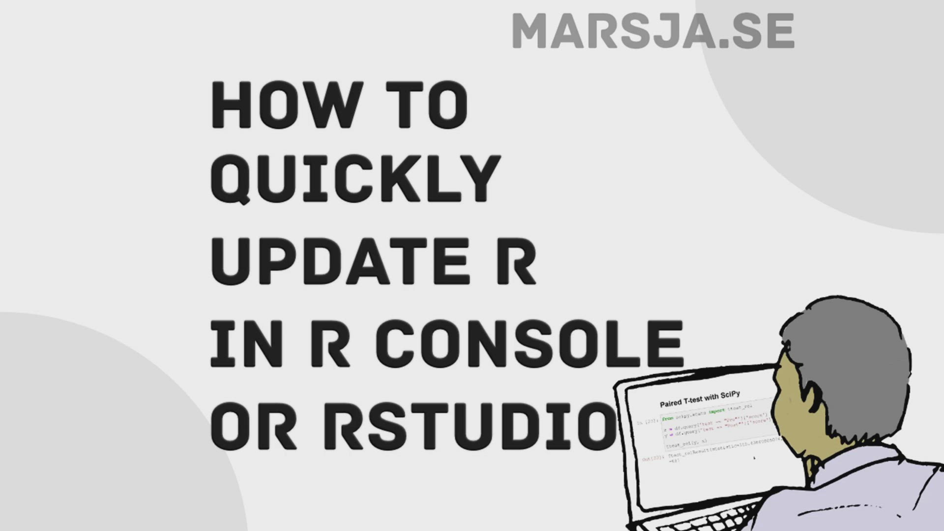 'Video thumbnail for Update R Version in RStudio with the Installr Packge'