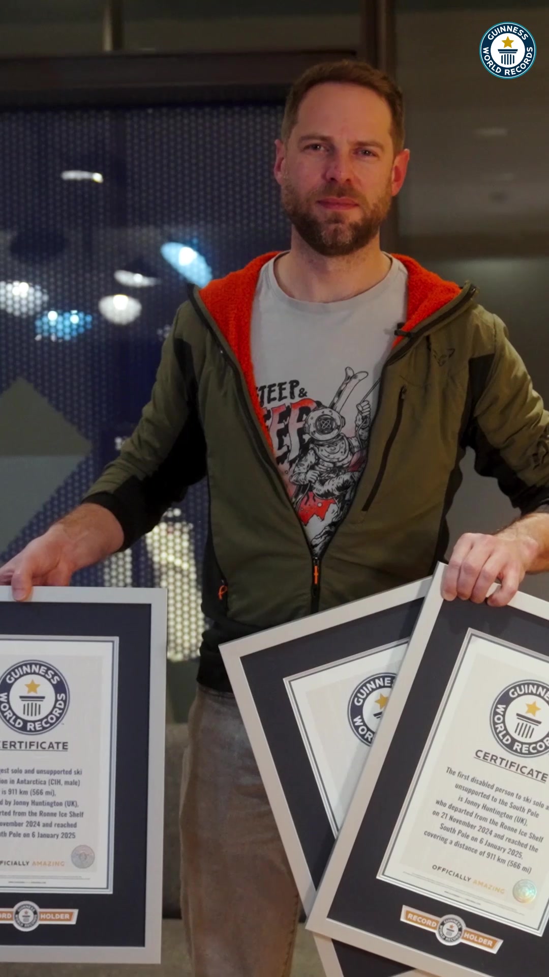 Video thumbnail for Solo Ski Expedition South Pole Records