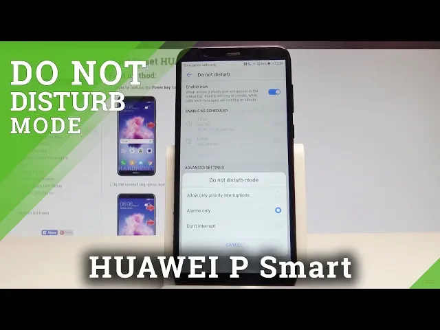 Video thumbnail for How to Enable Do Not Disturb in HUAWEI P Smart - Mute Sounds |HardReset.Info