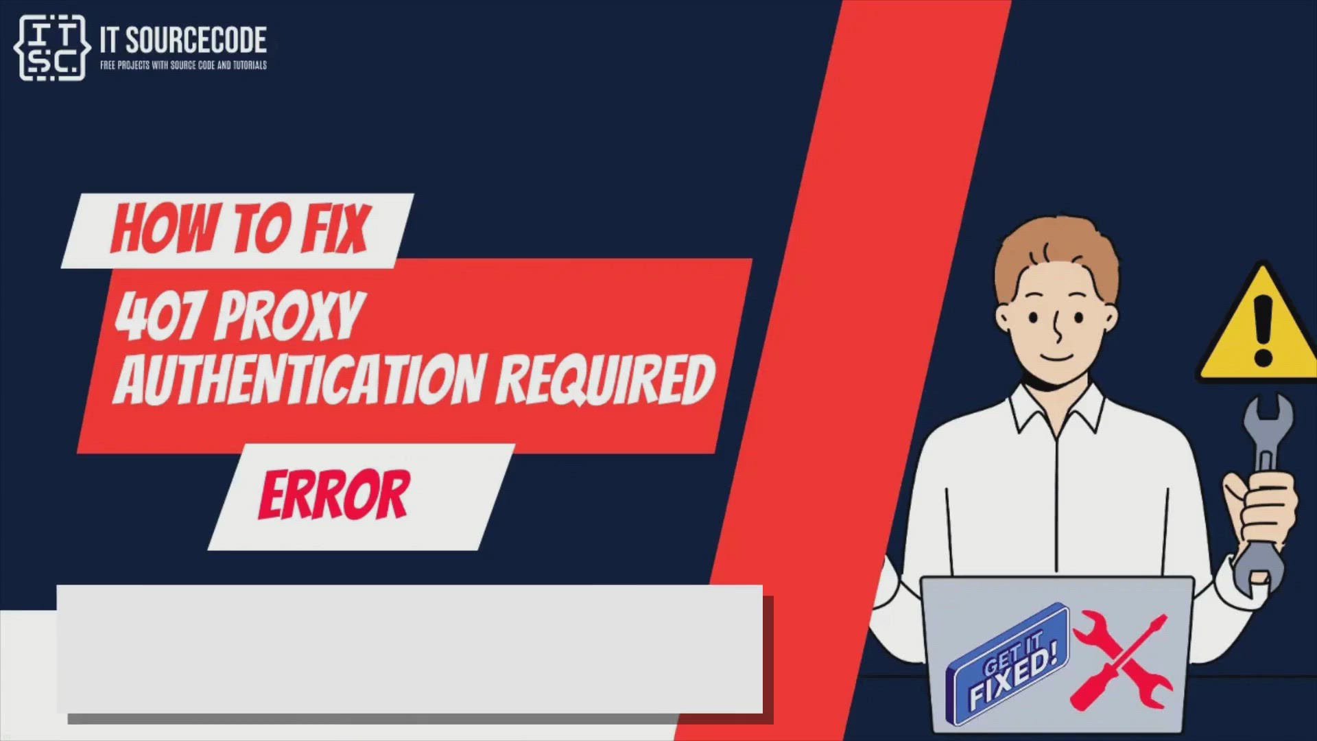 'Video thumbnail for How to fix the “407 Proxy Authentication Required” Error?'