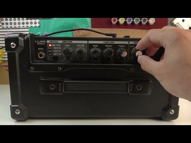 Video thumbnail for EFFECTS - How to Adjust Effects for ROLAND CUBE-10GX | Enable, and Adjust Effects