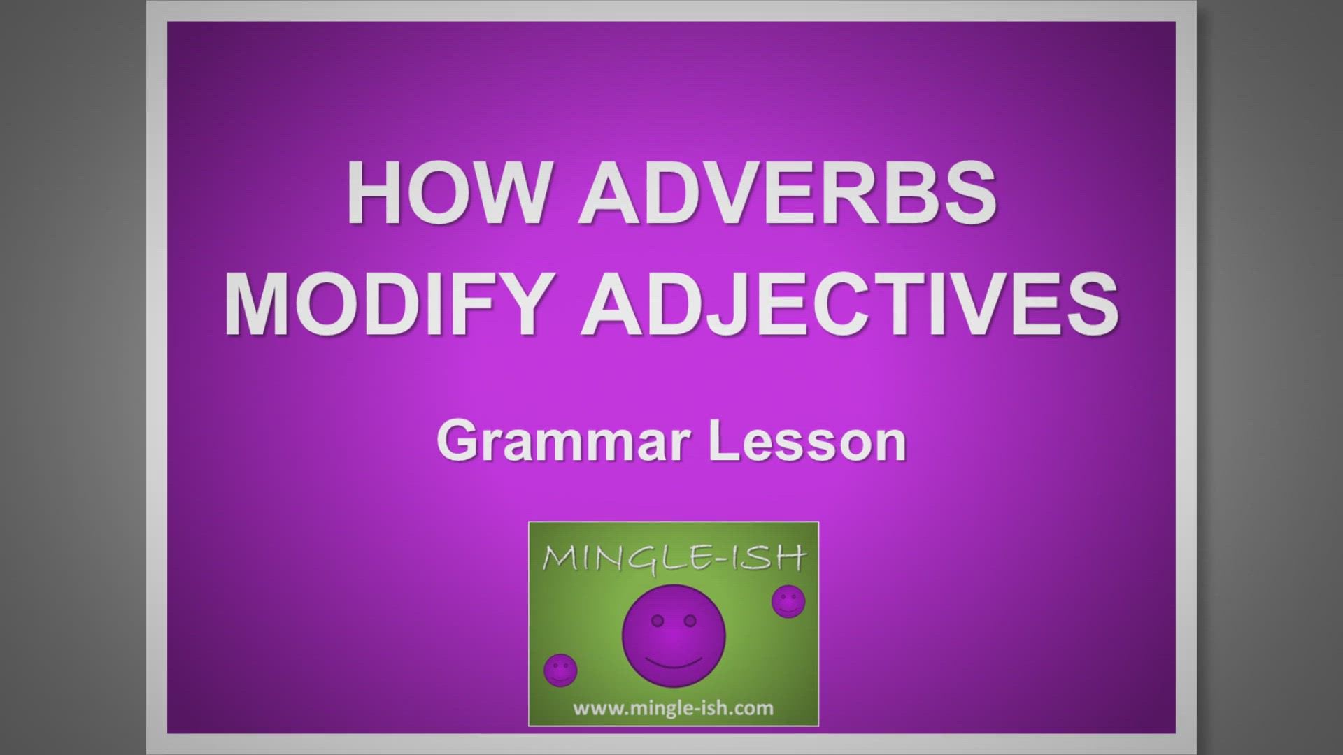'Video thumbnail for How Adverbs Modify Adjectives: Quick Grammar Guide'