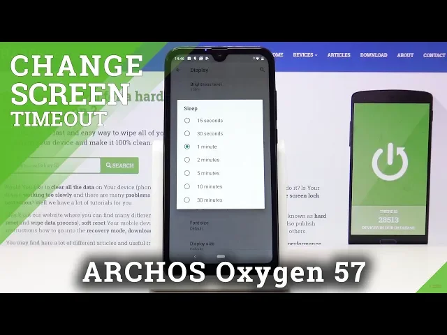 Video thumbnail for How to Set Up Lock Screen Timeout in ARCHOS Oxygen 57 - Change Screen Timeout