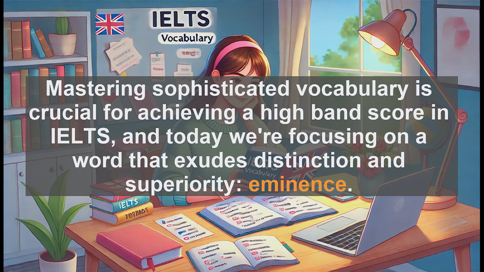 'Video thumbnail for 5000 Must Know IELTS 8.0 Vocabulary - IELTS Vocabulary: Understanding and Using 'Eminence''