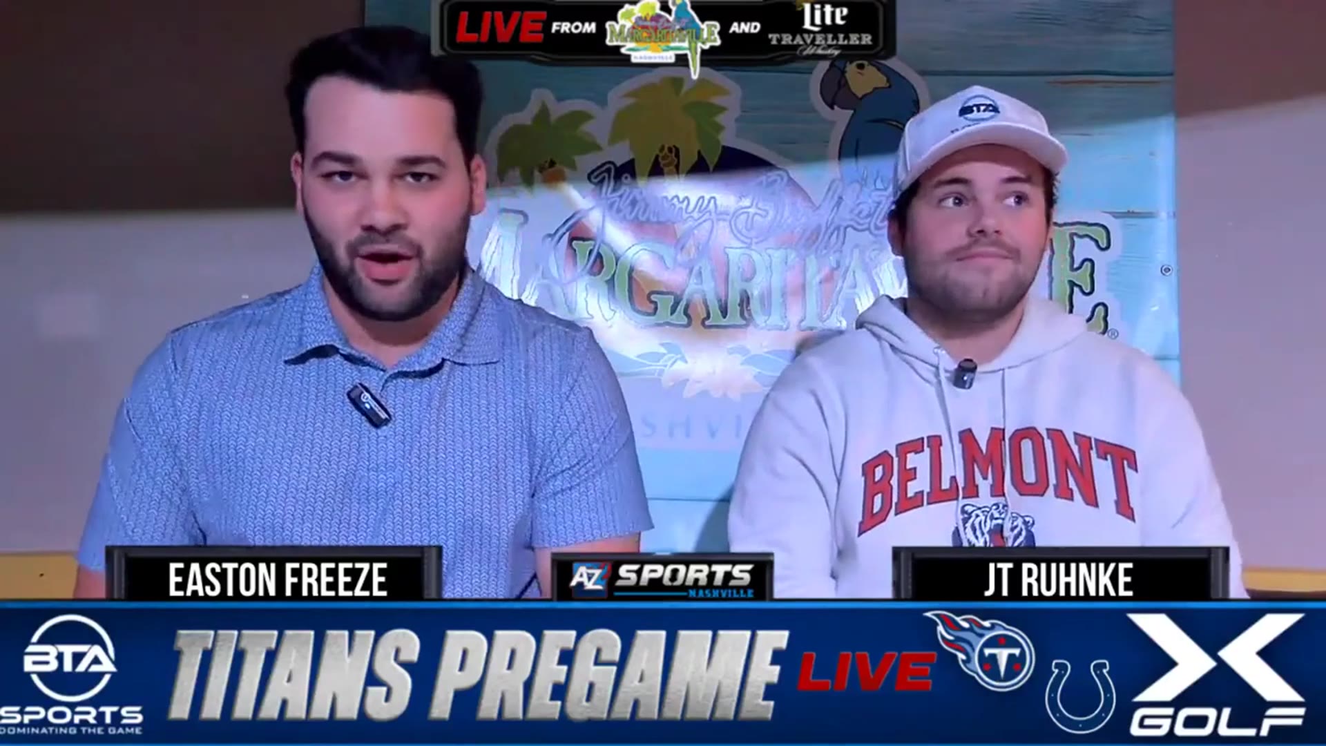 'Video thumbnail for a to z sports nashville: titans-colts pregame: can tennessee find a win in indianapolis? taylor vs. levis matchup'