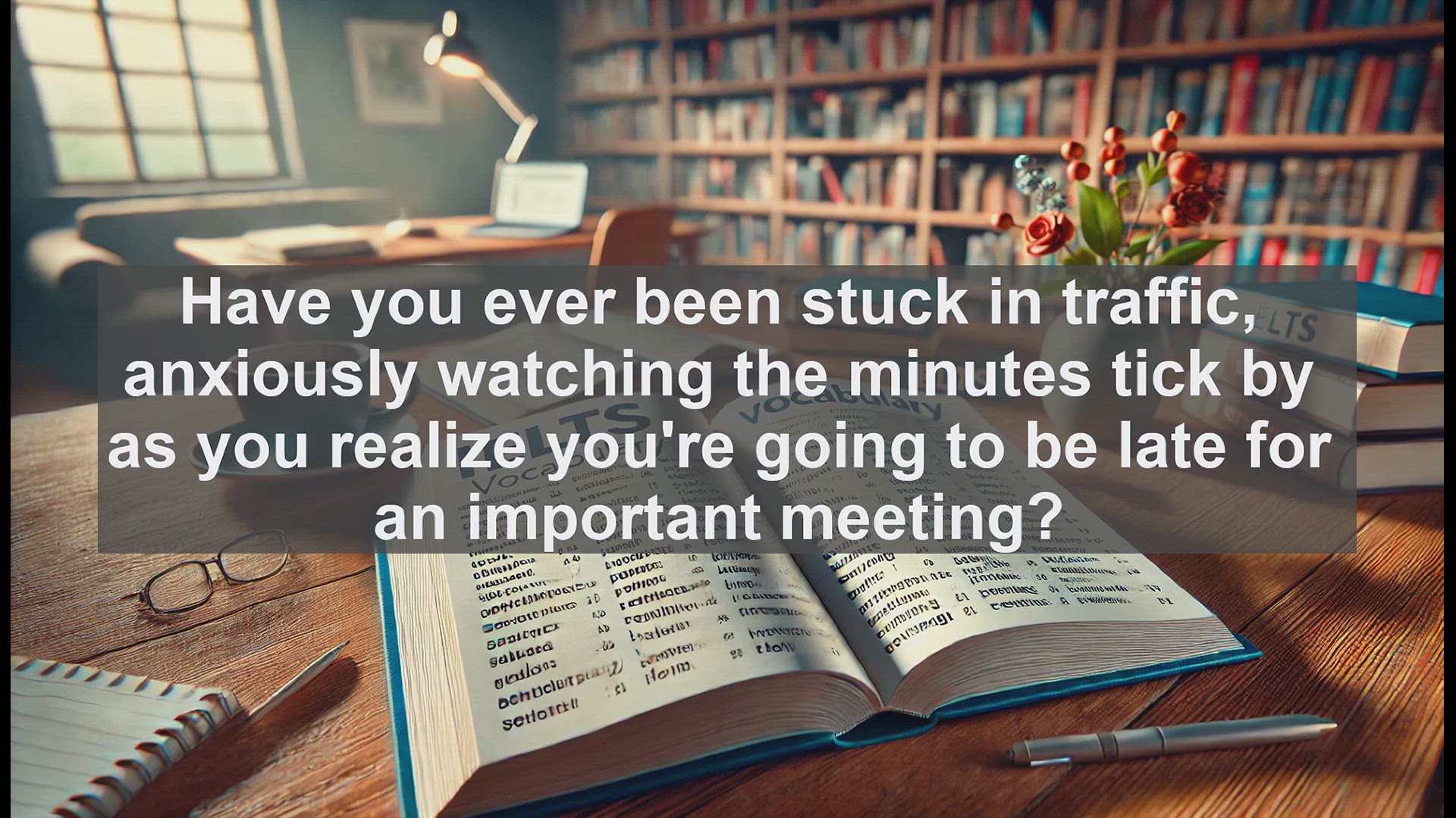 'Video thumbnail for 2500 Must Know IELTS 6.5 Vocabulary - Understanding 'Delay': Boost Your IELTS Vocabulary'