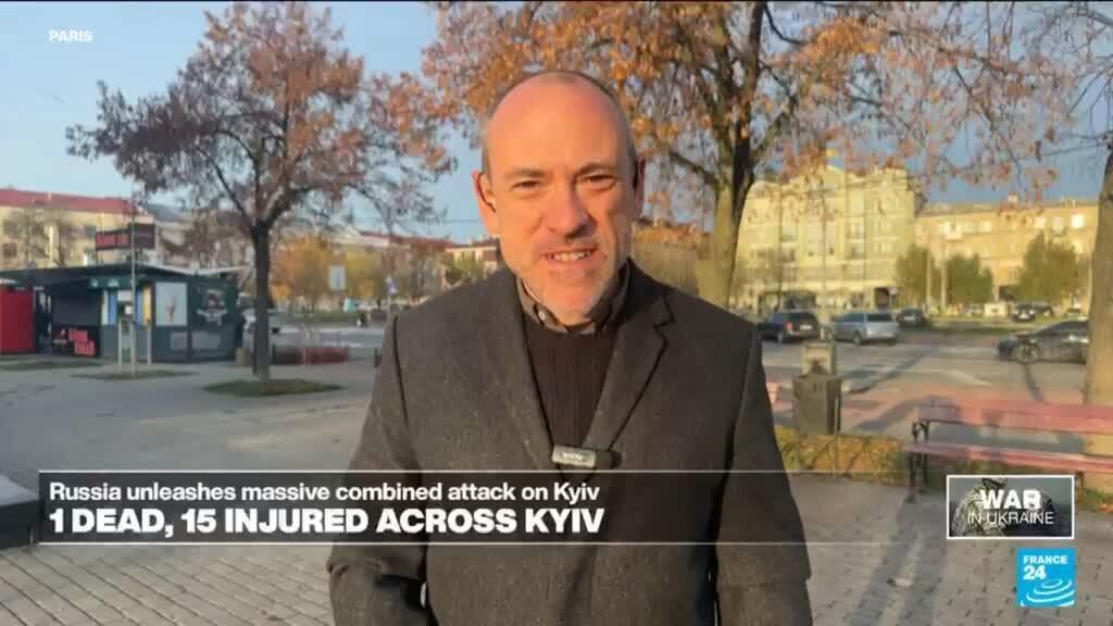 Video thumbnail for Russia unleashes massive combined attack on Kyiv: 1 dead and 15 injured