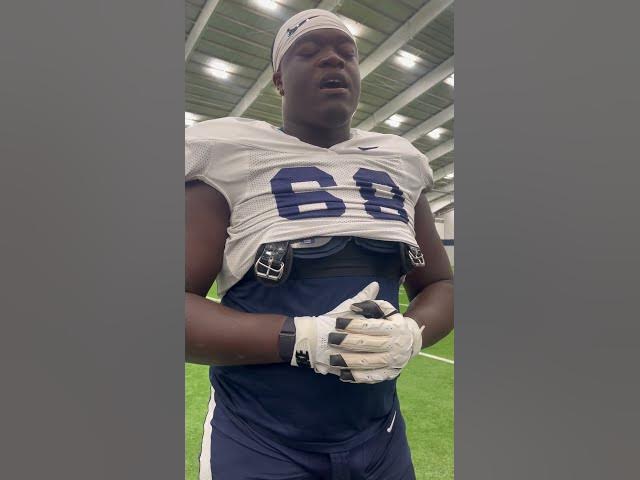 Video thumbnail for It’s an honor, but we don’t play the same 🏈 Anthony Donkoh on Olu Fashanu comparison #pennstate