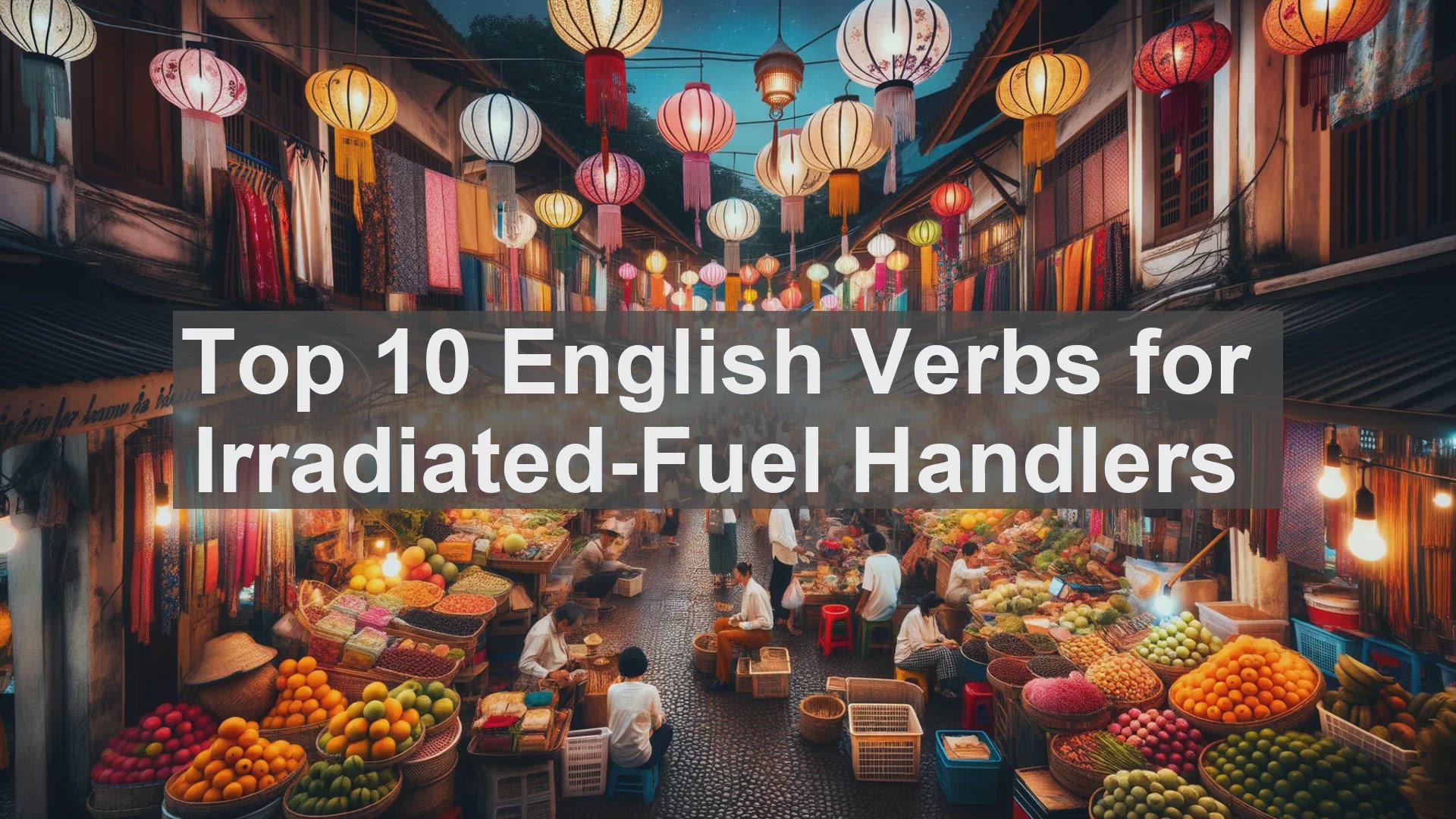 'Video thumbnail for Top 10 English Verbs for IrradiatedFuel Handlers'