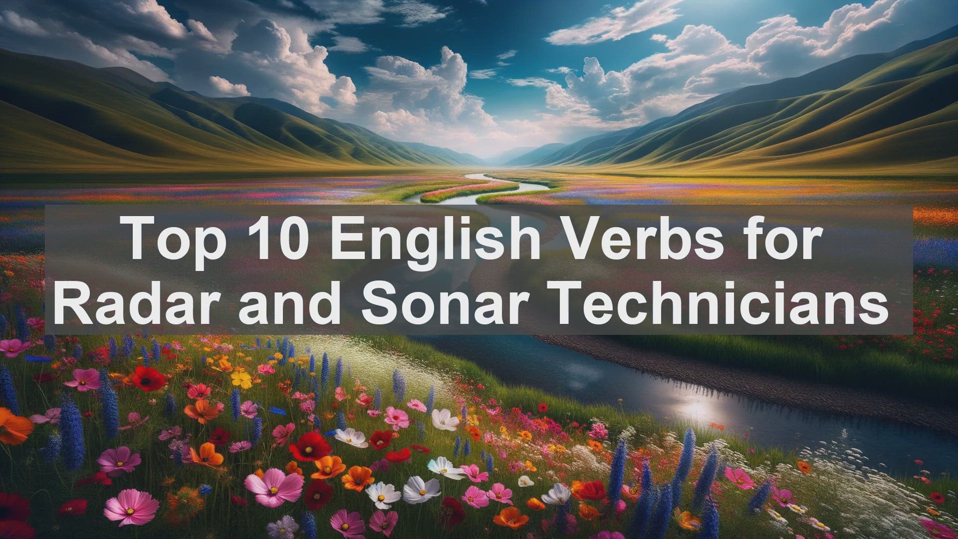 'Video thumbnail for Top 10 English Verbs for Radar and Sonar Technicians'