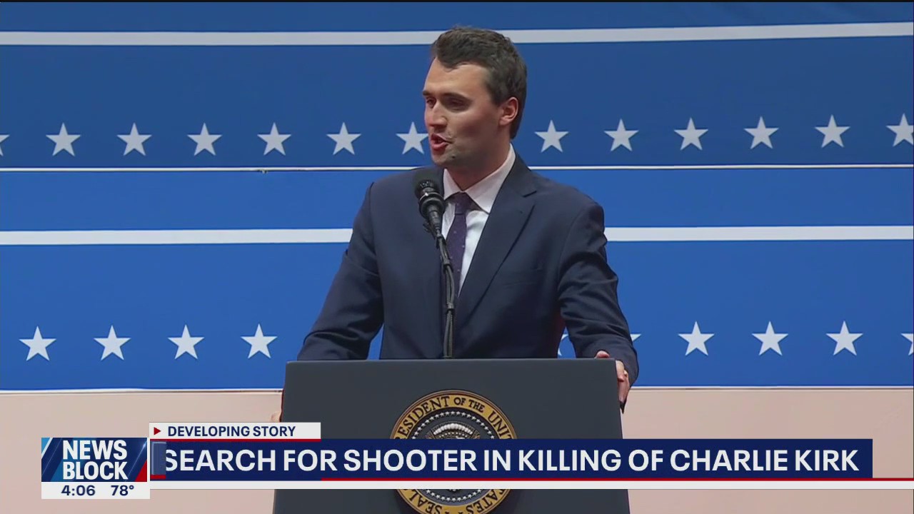 'Video thumbnail for The search for Charlie Kirk's killer continues'