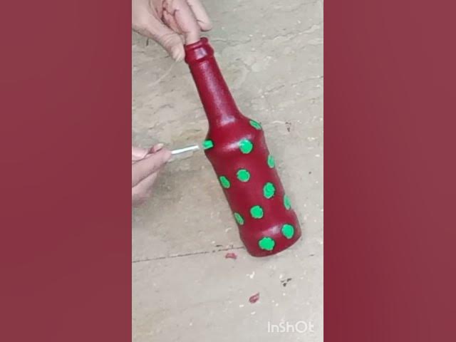 Video thumbnail for DIY  Glass Bottle Art / #art #diy #craft  # shorts #short feed